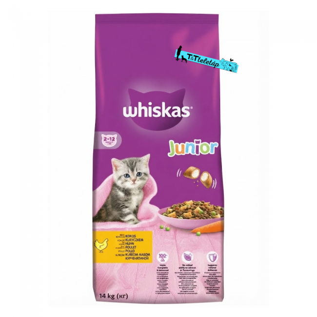 Whiskas 14 kg junior macskatáp csirkével