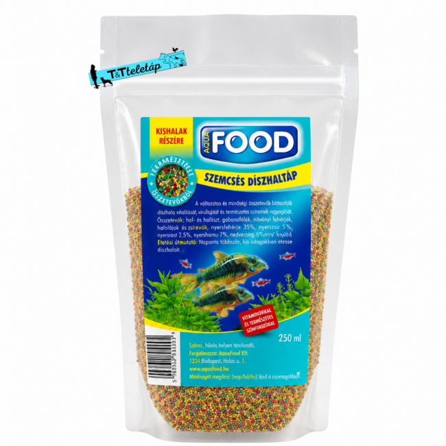 Aqua-Food Szemcsés - díszhaltáp talpastasakos
