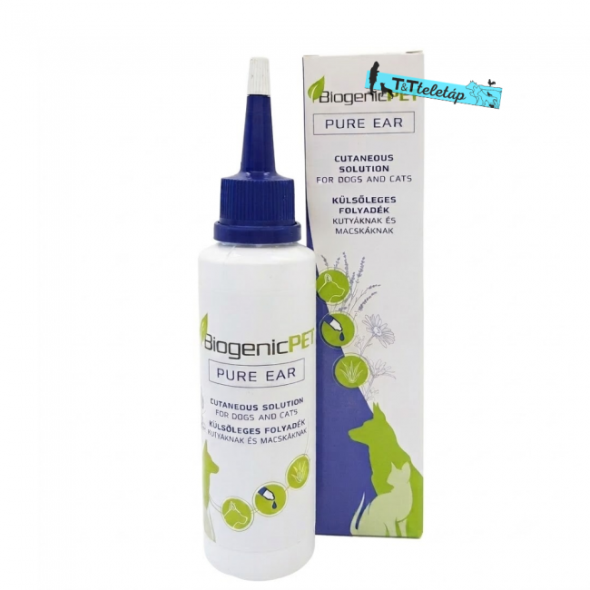 BiogenicPet pure ear - fültisztitó folyadék kutyáknak és macskáknak
