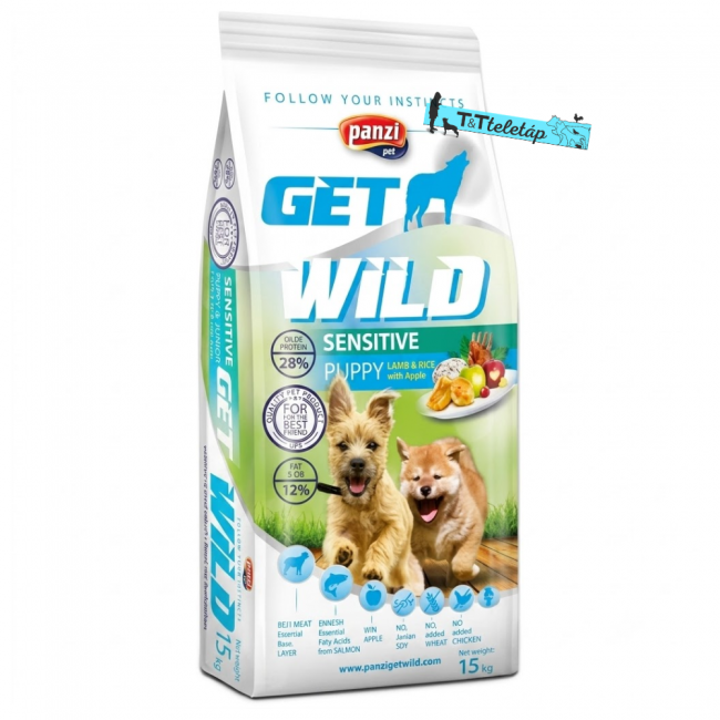 Panzi GetWild  Puppy Sensitive Lamb (chicken&wheat free) 