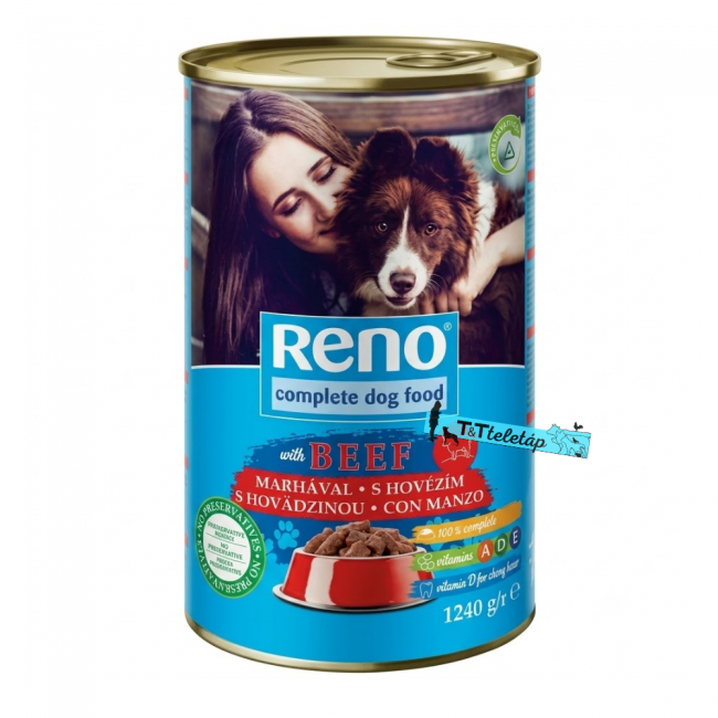 Reno kutyakonzerv marhás 1240 gr