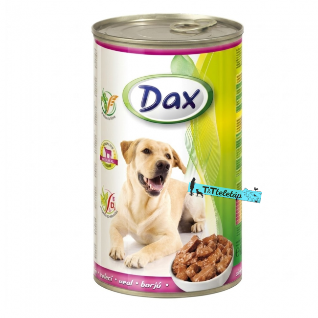 Dax borjús kutyakonzerv felnött kutyék részére 1240 gr