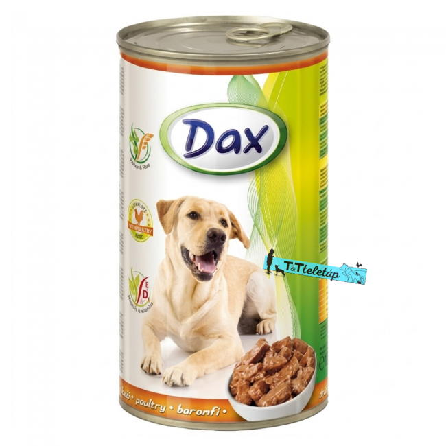 Dax csirkés kutyakonzerv felnőtt kutyák részére 1240g
