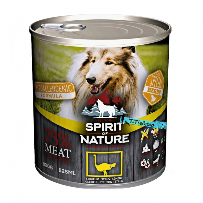 Spirit of Nature Dog konzerv Strucchússal 800 gr