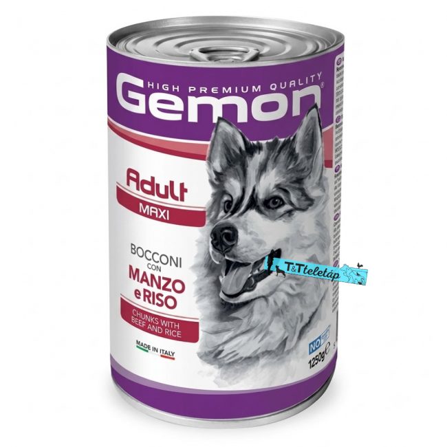 Gemon Dog Adult Maxi konzerv Marha1250g