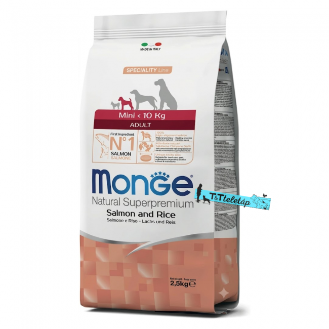 Monge adult mini lazac rizs