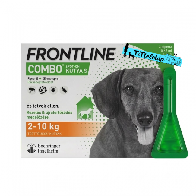  Frontline Combo kutya S 2-10 kg 0,67ml 3x