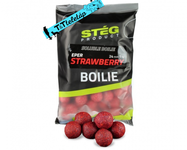 Stég Product Soluble Boilie 20mm Strawberry 1kg