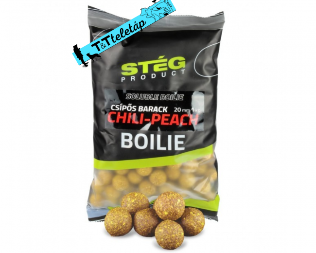 Stég Product Soluble Boilie 20mm Chili-Peach 1kg