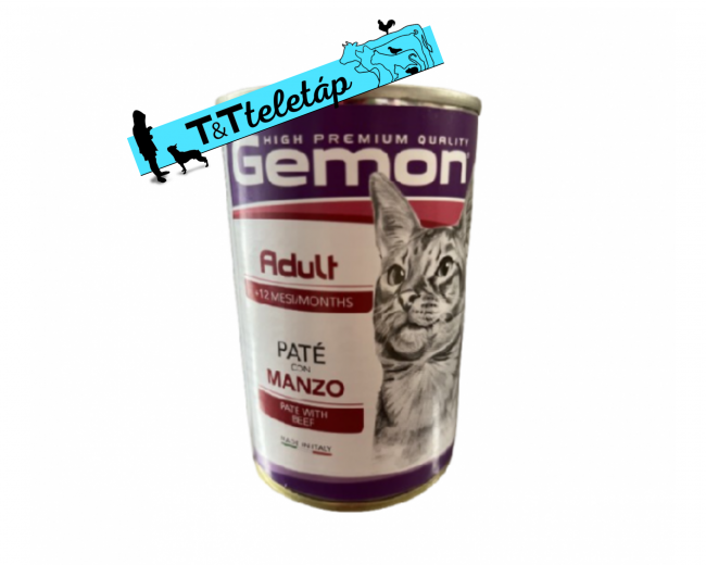 Gemon Pástétom 400G Felnőtt Macskáknak Marhás