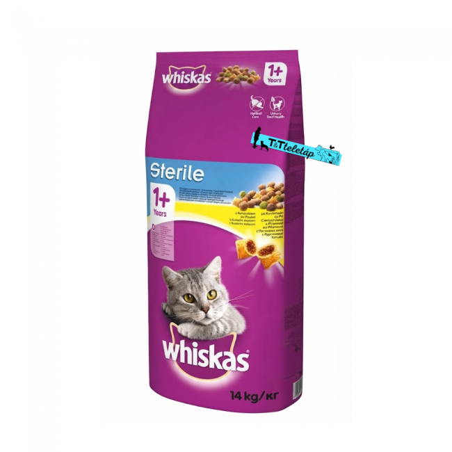Whiskas 14 kg csirkés táp ivartalanitott macskáknak