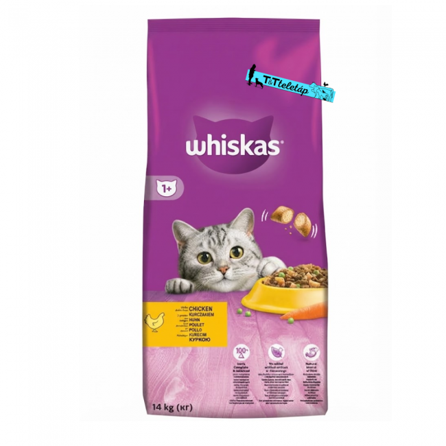 Whiskas száraz macskaeledel csirkével 14 kg