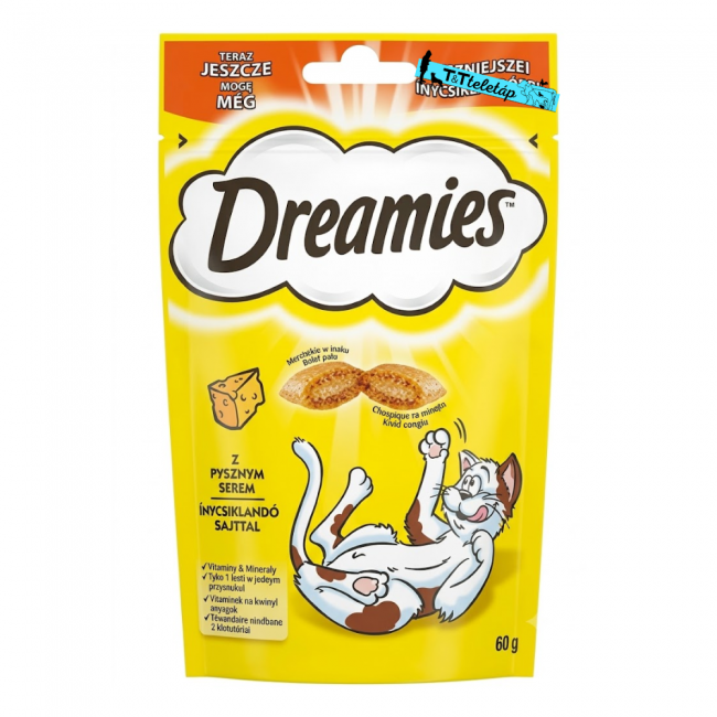 Dreamies jutalomfalat macskáknak, sajttal 180 gr