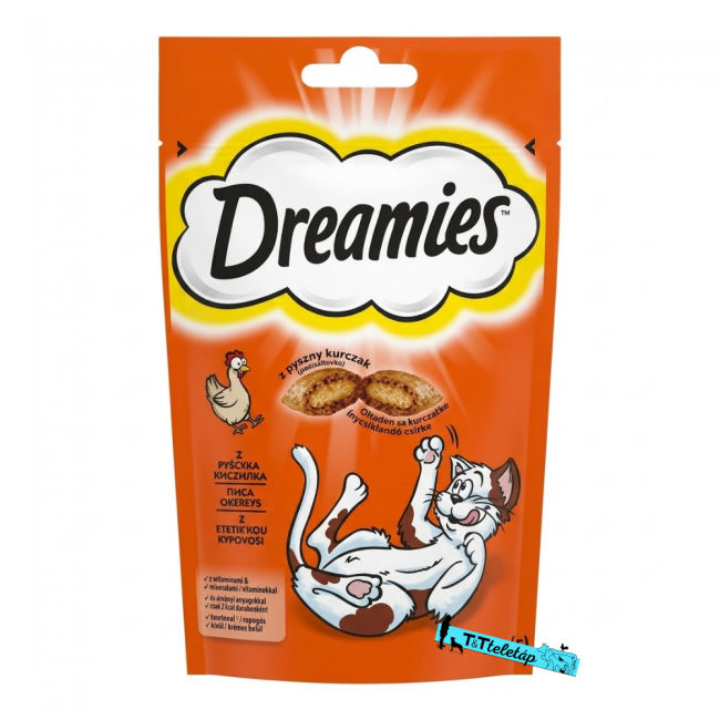 Dreamies jutalomfalat macskáknak csirkével 180 gr