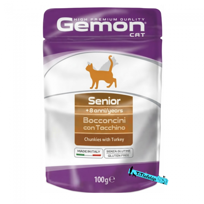 Gemon cat senior pulykával 100g